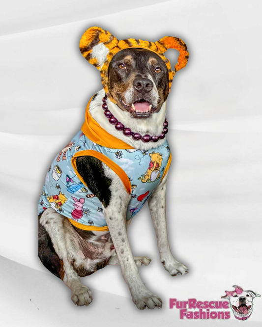 Hundred Acre Cuties, hunny & friends Pajama with Orange or Yellow Neck & Trim/Sleeves