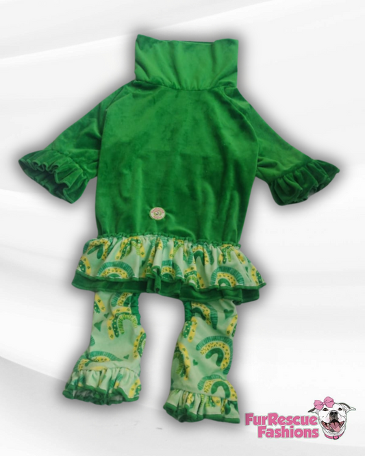 2025 St. Pawtricks 4 Legged PAWjamas with Turtle Neck (Available in any pattern)