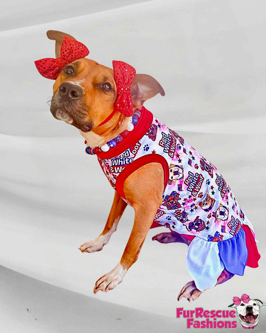 2026 Summer Dog Dress With Petal Skirt (Available in any pattern)