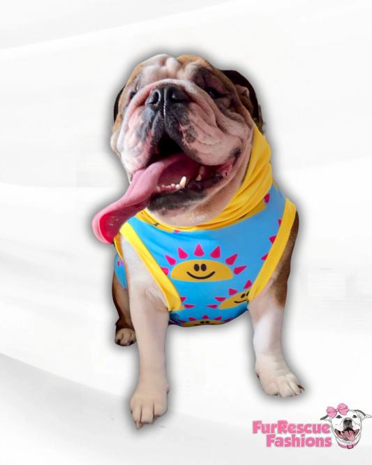 Sunny Taco Dog Pajama with Yellow Trim