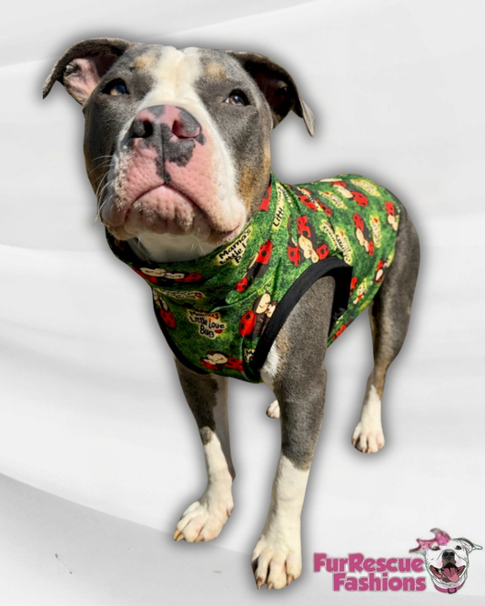 Mama’s Little Love Bug Pajama with Black Neck & Trim/Sleeves