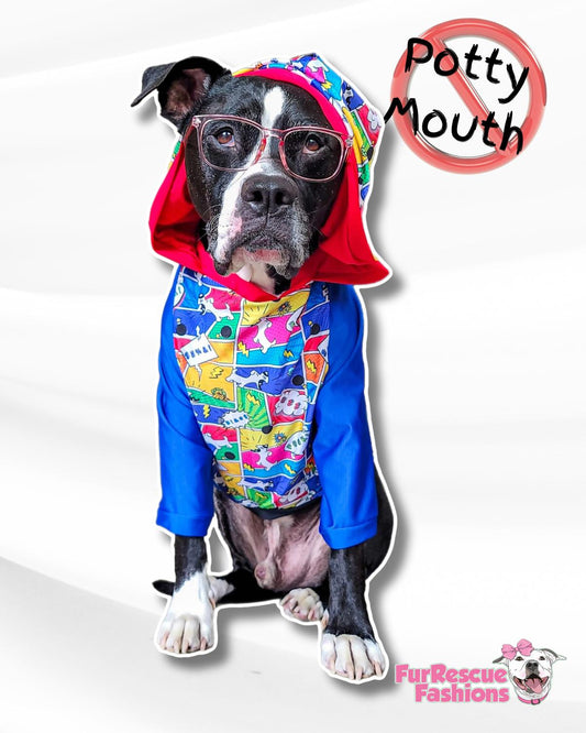 $@#%^&! Dog Pajama With Black Trim