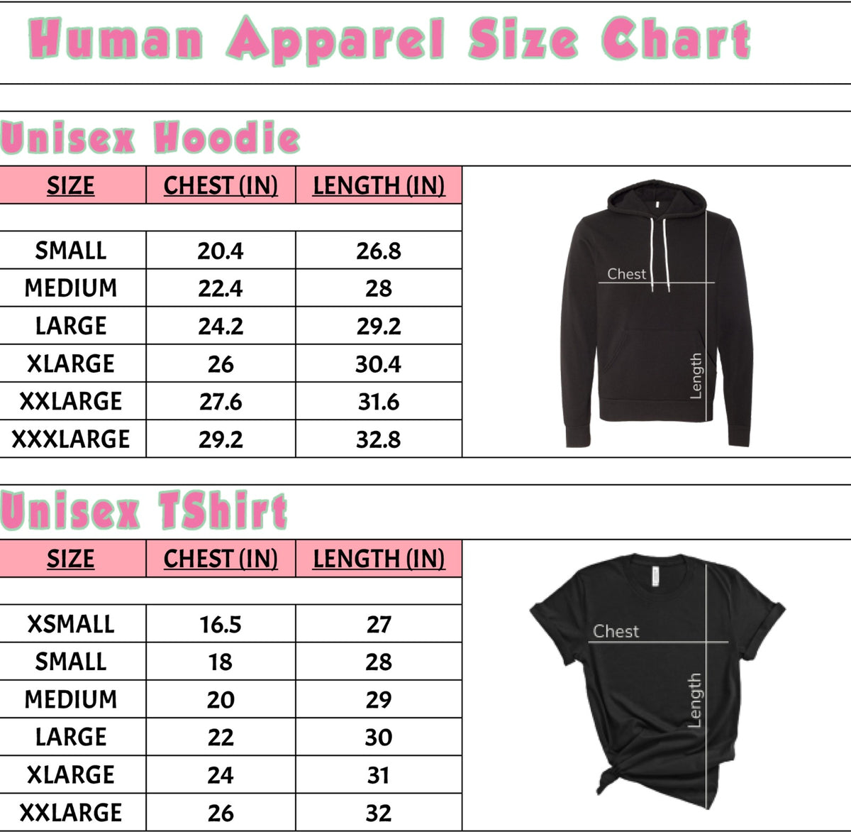 Matching Human Hoodie - Choose Your Colors