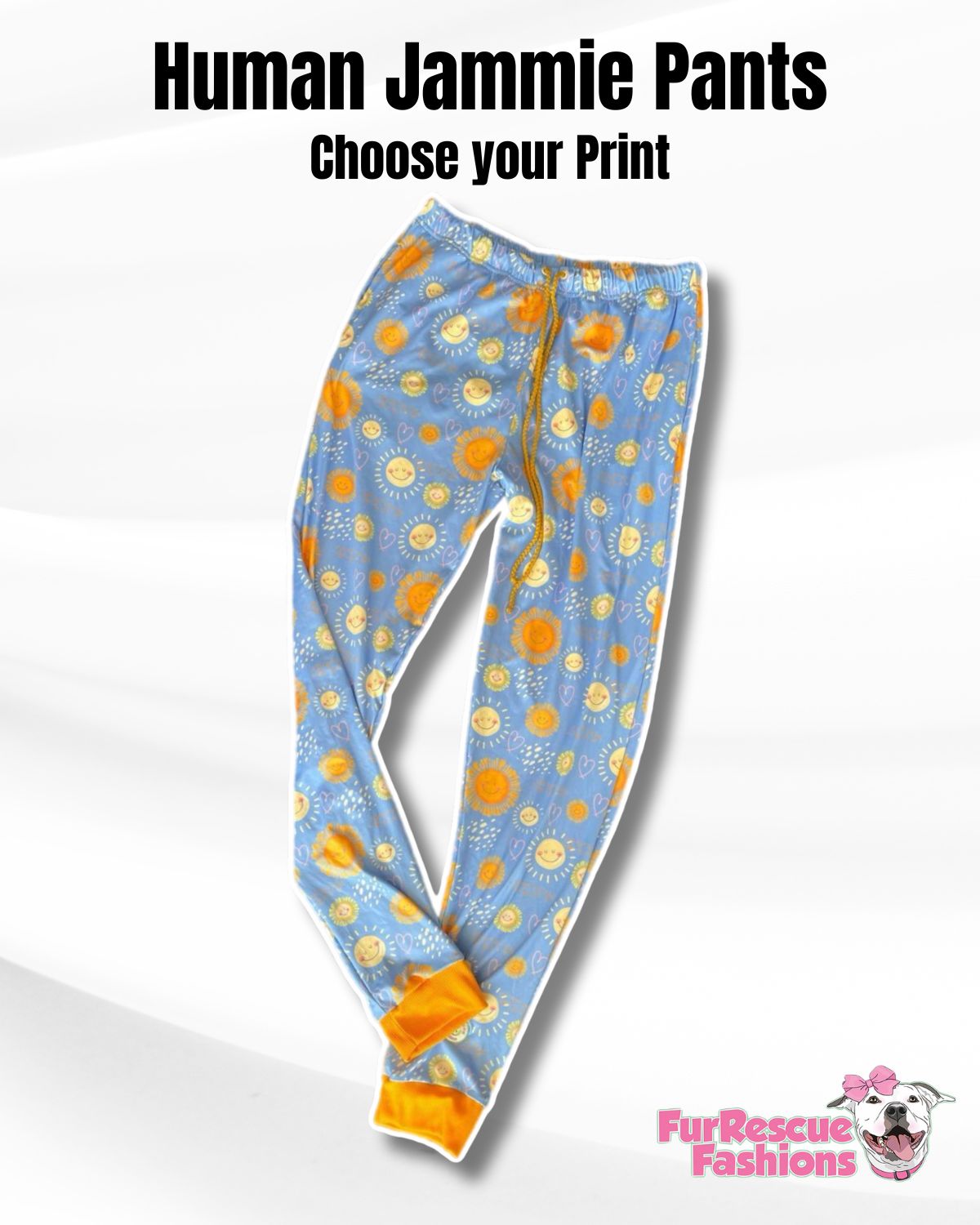 Keep Shining - Dog Pajama with Orange Neck & Trim/Sleeves