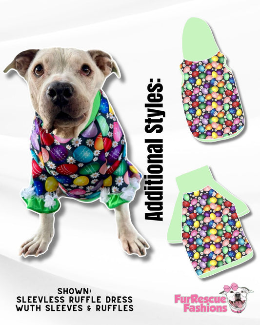 Youre A Good Egg - Dog Pajama with Mint Neck & Trim/Sleeves