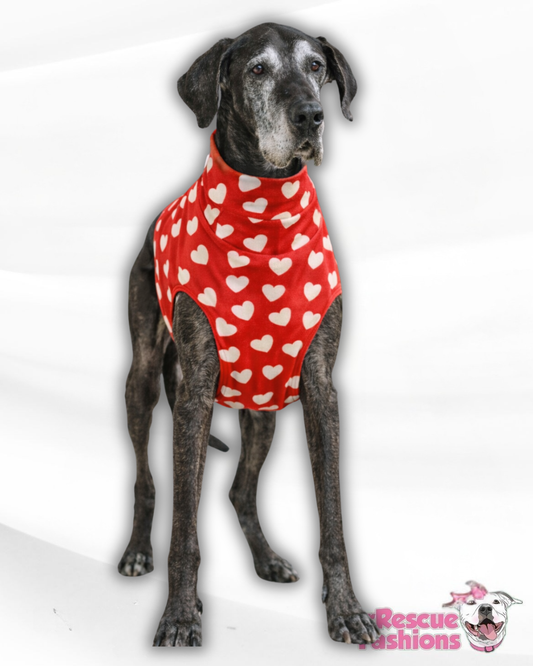 My Fur-Ever Valentine Velcro Side Closure Vest