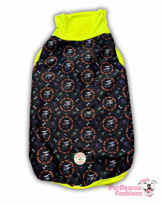 Bad to the Bone - PAWjama with Neon Trim/Sleeves