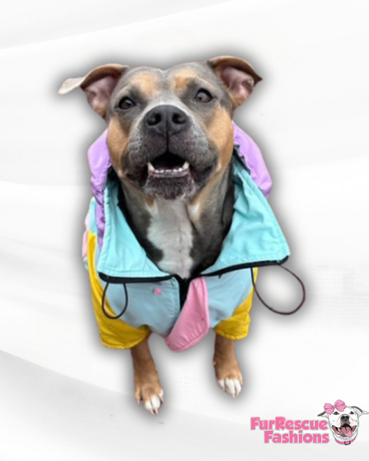 Pastel Multicolored Rain Jacket - Cape - Vest - Custom Option To Choose Your Colors