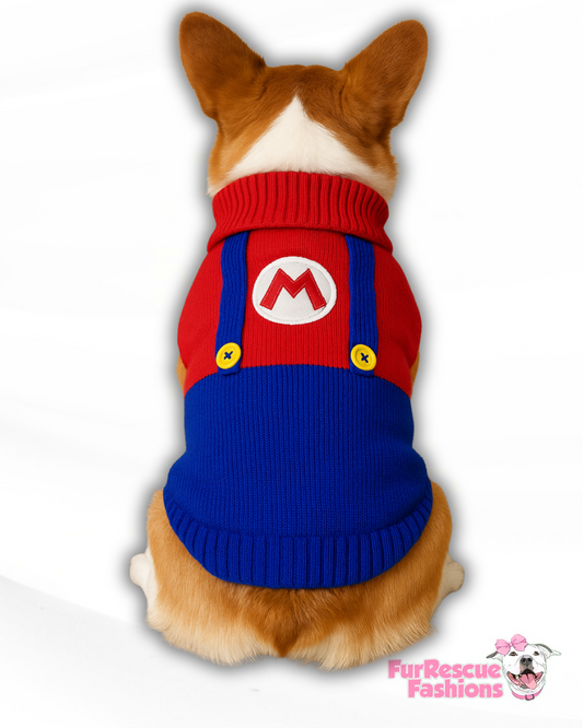 SuPAW Mario Knit Dog Vest