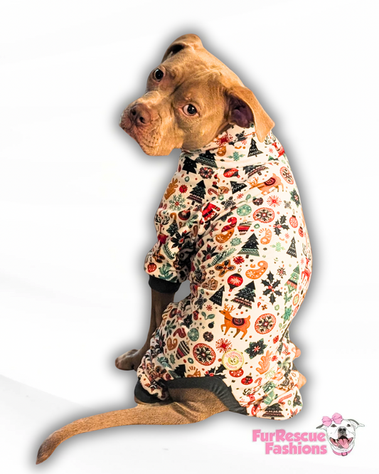 2025 Get Merry 4 Legged Christmas PAWjamas with Turtle Neck (Available in any pattern)