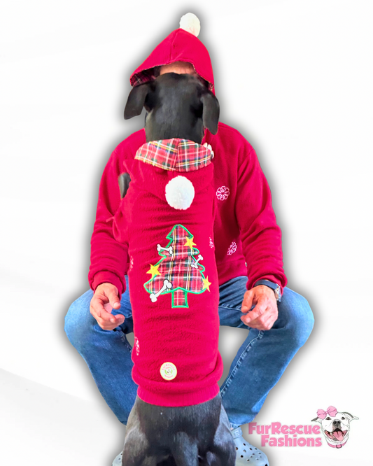 Paw-liday Tree Dog Hoodie