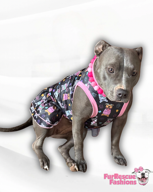 FurRescrew Sleeveless Ruffle Dog Dress