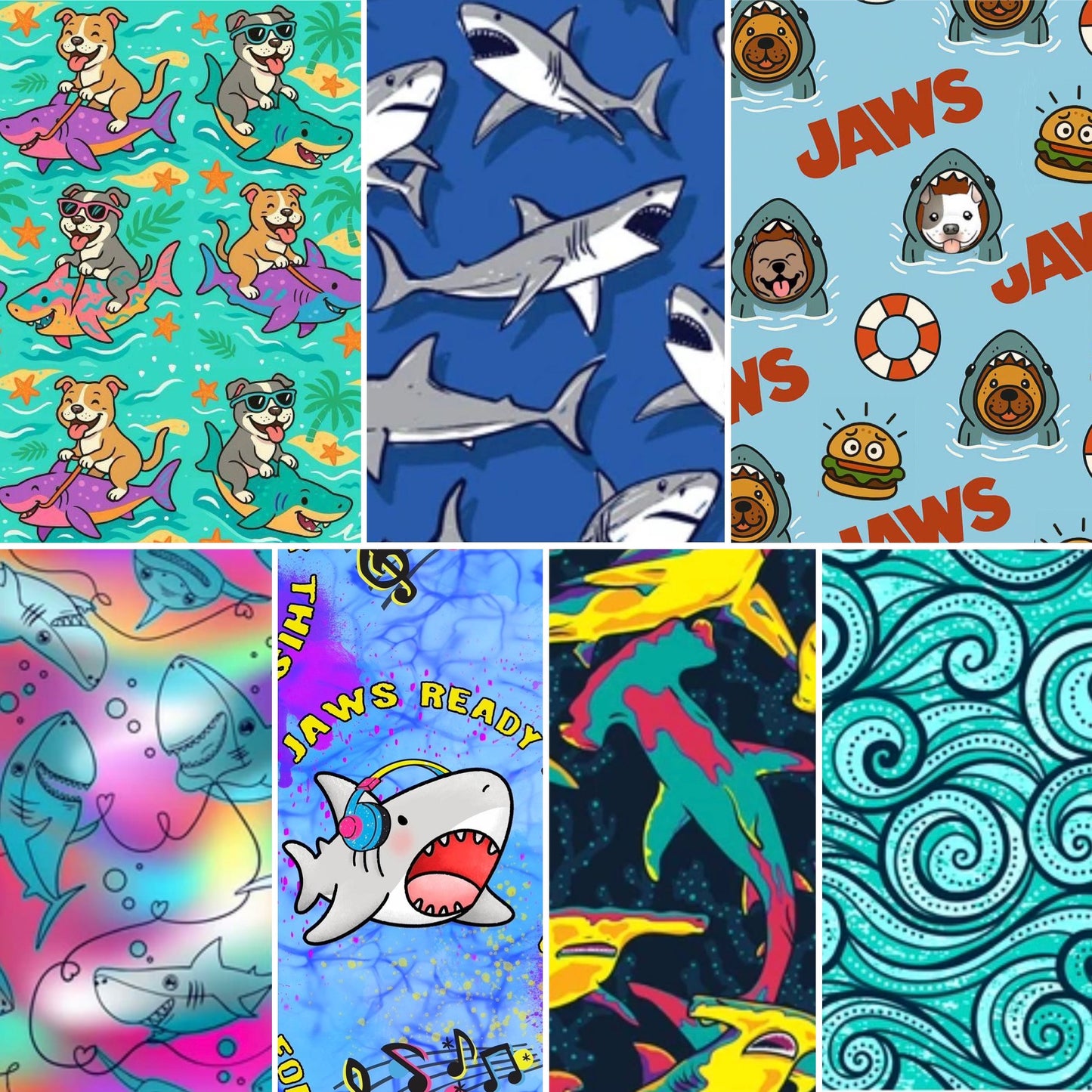 JAWS 50th Anniversary & Shark Week Unisex Human Pants (Available in any pattern)