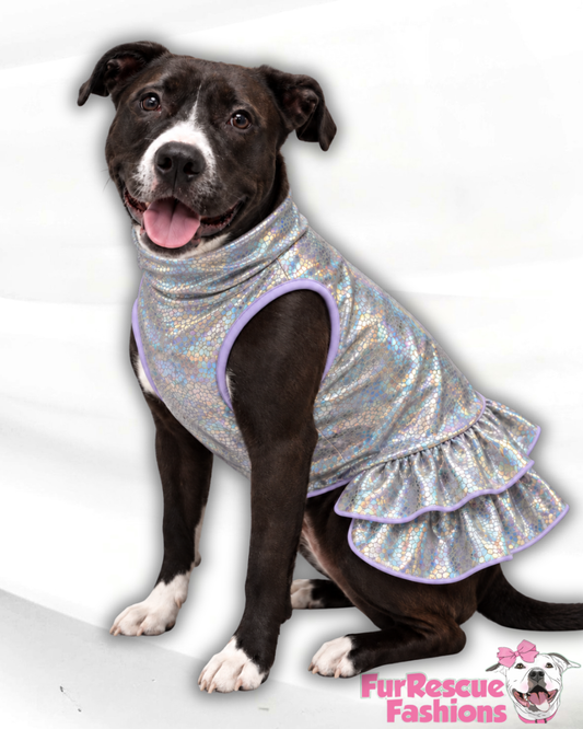 Moonbeam Magic Holographic Dog Shirt/Dress/4-Legged PAWjama (UV50 Fabric)