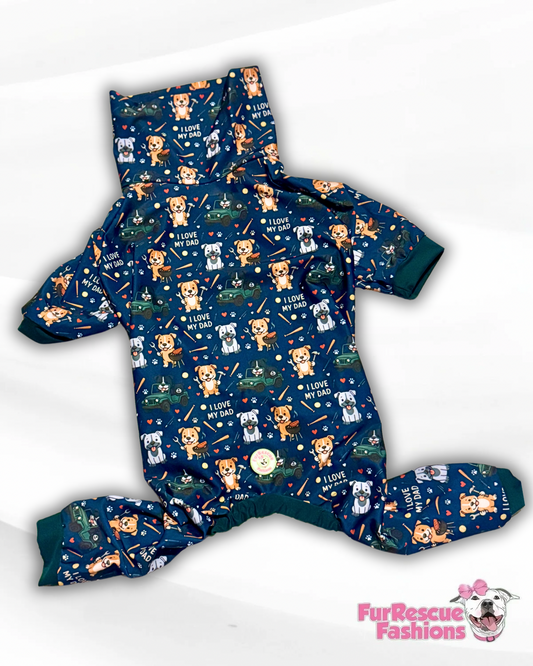 2025 Summer Pre-Order 4 Legged PAWjamas with Turtle Neck (Available in any pattern)