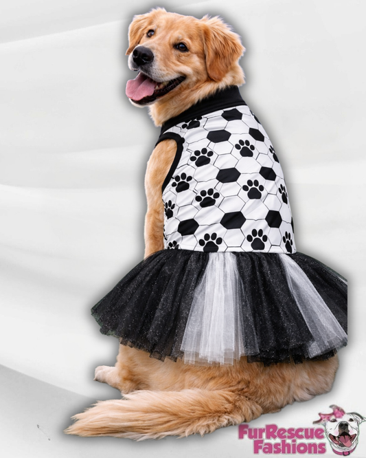 Soccer Paws Squad Dog Tutu Dress