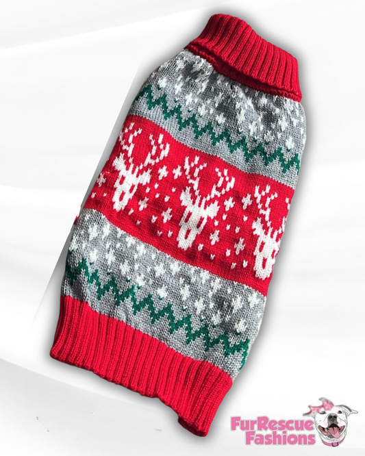 Holly Jolly Reindeer Knit Vest