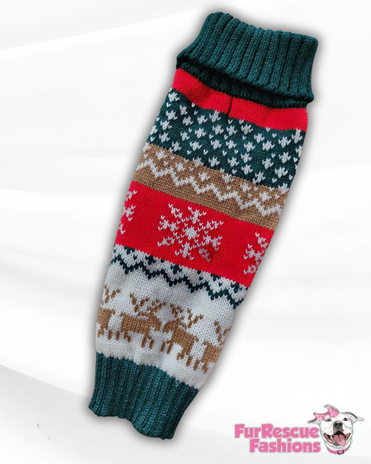 Festive Fair Isle Knit Sweater