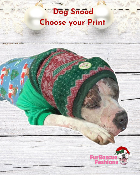 2025 Christmas in July Dog Snood / Scarf (Available in any pattern)