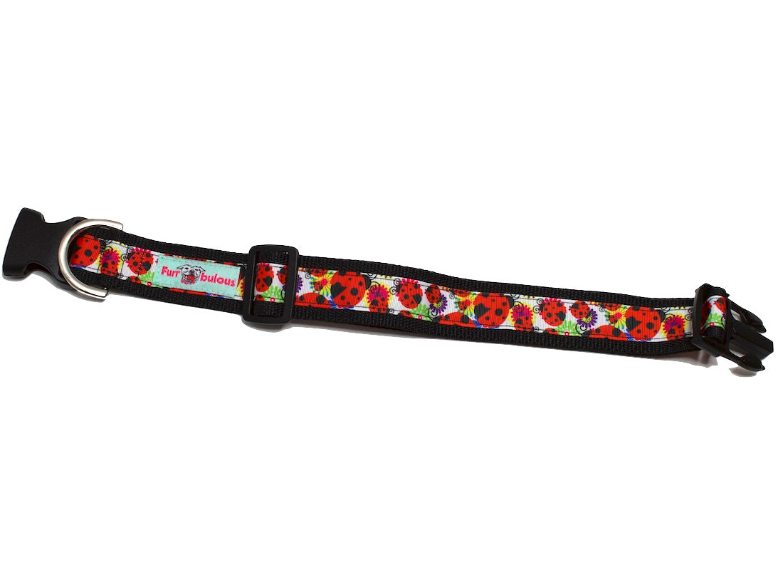 Lady Bug Dog Collars - 1.5"