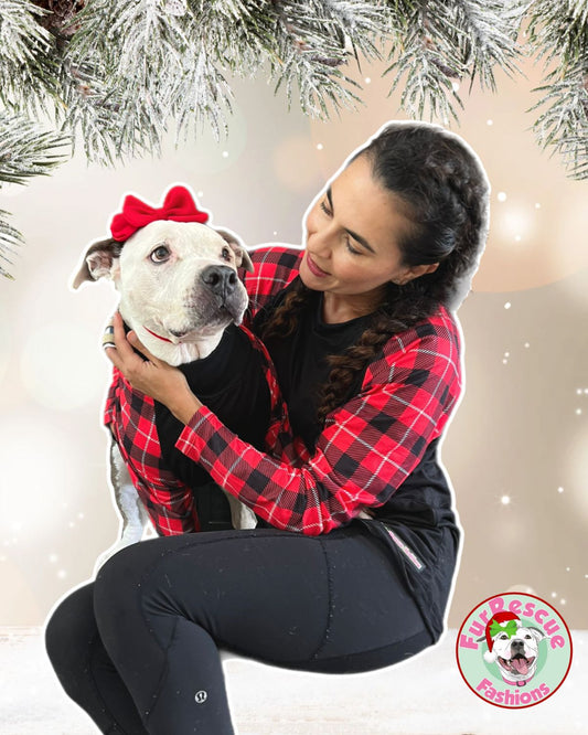 Buffalo Plaid Matching Human Raglan