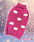 Counting Sheep Bright Rose Pink Knit Dog Vest