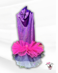 Glitter Illusion Prom Tutu Dress & Bow headband