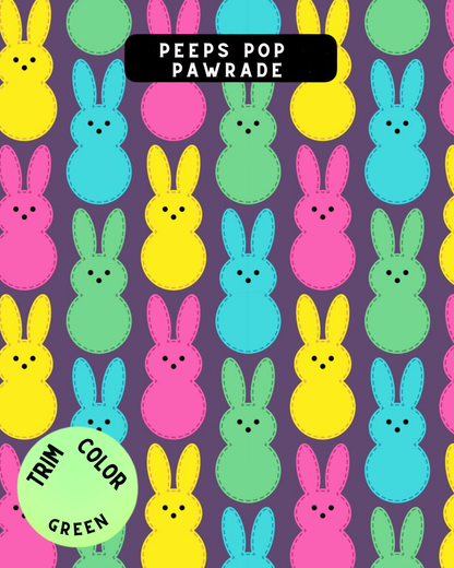 Peeps Pup Pawrade Dog Pajama with Green Neck & Trim/Sleeves