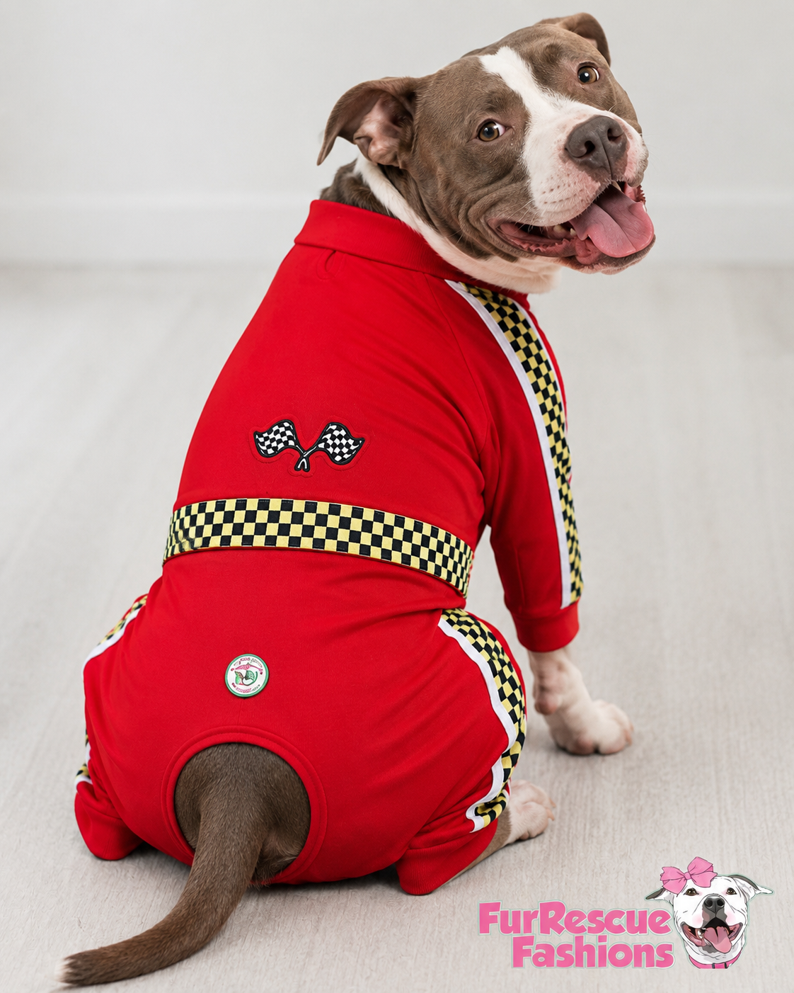 Pole Position Racing Dog Overall or Sweater With Or Without Hat