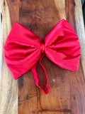 Oversized Coquette Satin Dog Bow