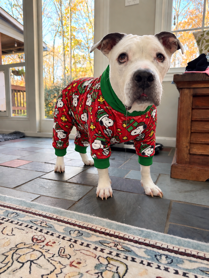Ultra-Luxe Christmas 4 Legged PAWjamas with Turtle Neck (Available in any pattern) (Copy)
