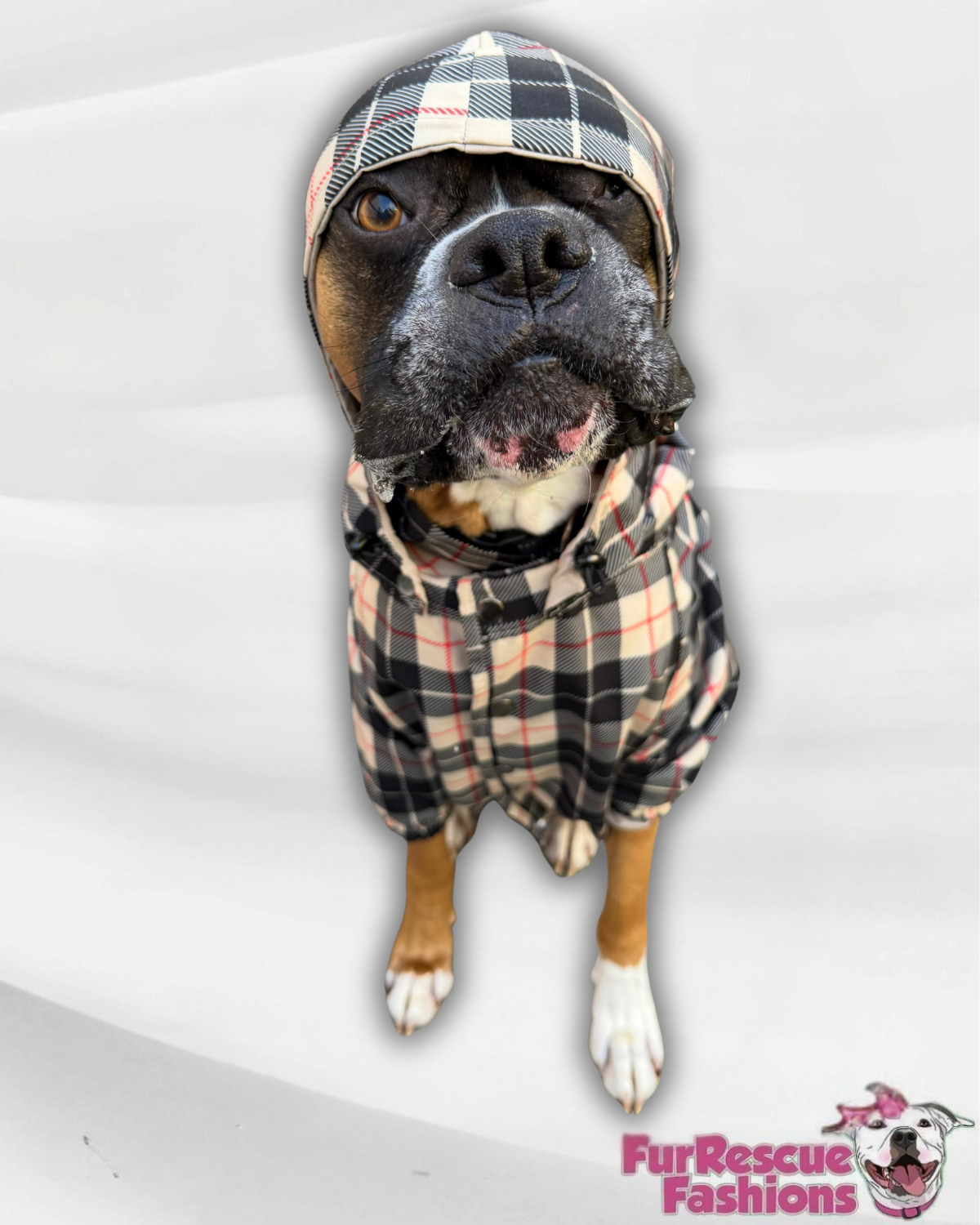 Classic Chic Barkberry Plaid Rain Jacket - Cape - Vest