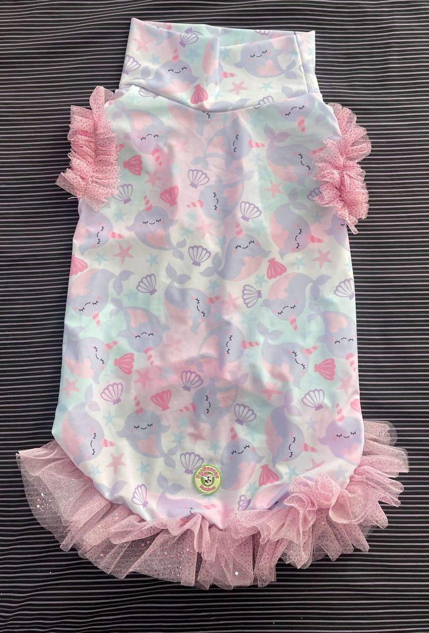 2026 Summer Dog Shirt With Tulle Accent (Available in all patterns)