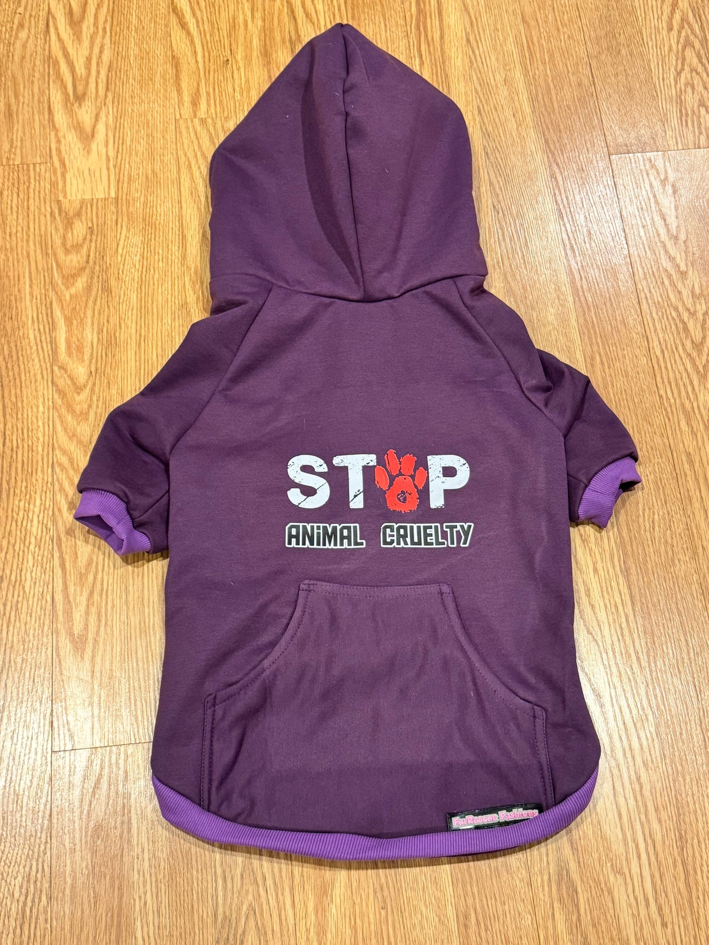 Stop Animal Cruelty Dog Hoodie (Made To Order)