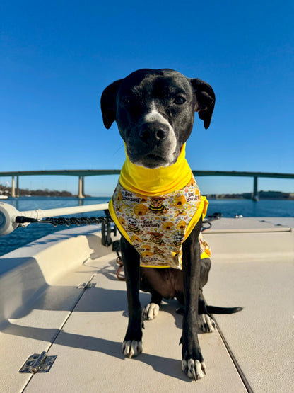 Bee Yourself Pajama with Yellow Neck & Trim/Sleeves