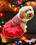 Christmas Sparkle Dress with Fur