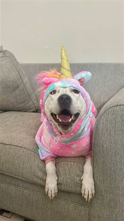 Luxury Fleece Unicorn Dog Costume