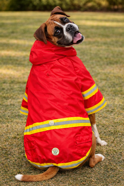 Fire Fighter Pawtrol Rain Jacket - Cape - Vest