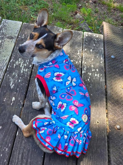 2026 Summer Dog Dress With Ruffle / With Sleeves or Sleeveless (Available in any pattern)
