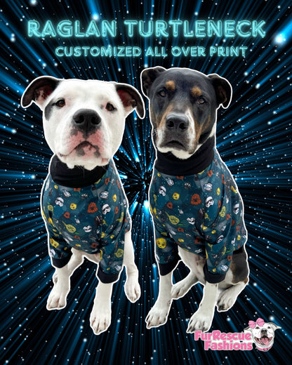 In A Galaxy Far, Far & Away - PAWJama with Black Trim & Neck