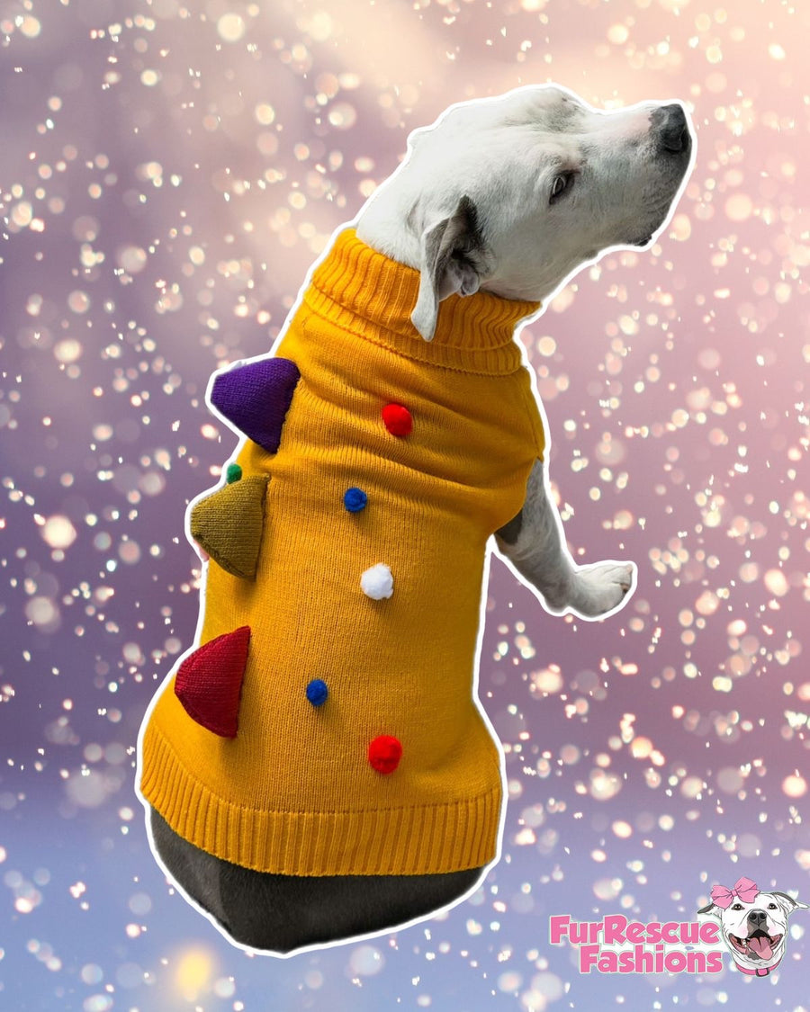 Dinosaur Confetti Pawty Knit Dog Vest