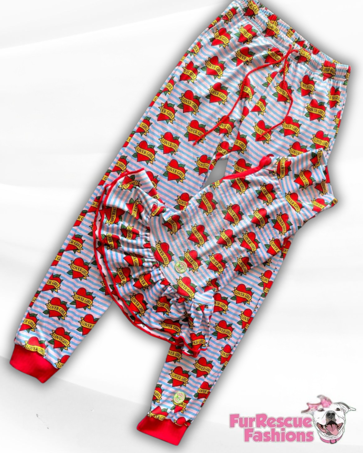 My Fur-Ever Valentine Unisex Human Pants (Available in any pattern)