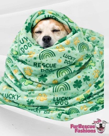 St. Pawtricks & Easter Fleece Throw Blanket (Choose your print)