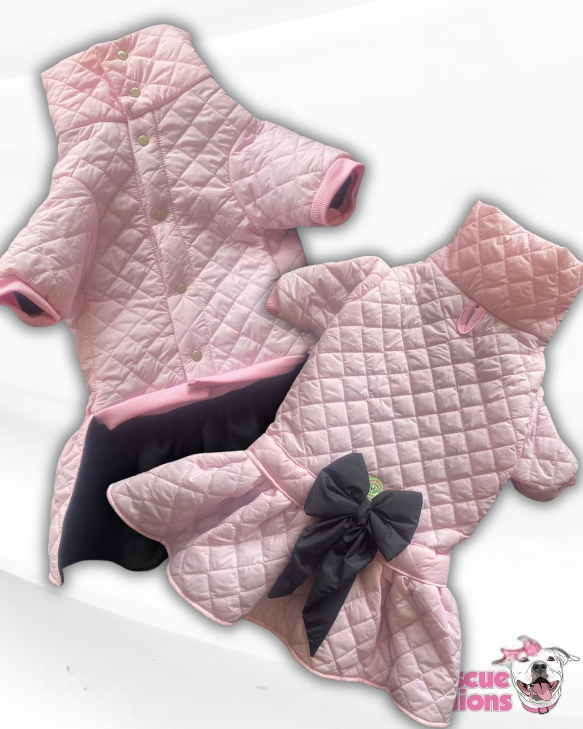 ComfyFit Winter Dog Jacket – Puffer with Snaps & High Turtleneck and Hoodie