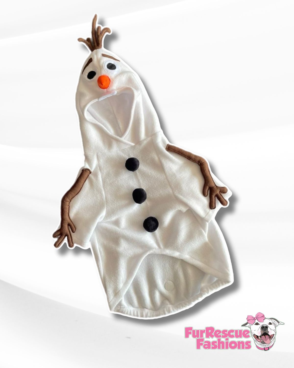 Olaf Snowman Dog Costume