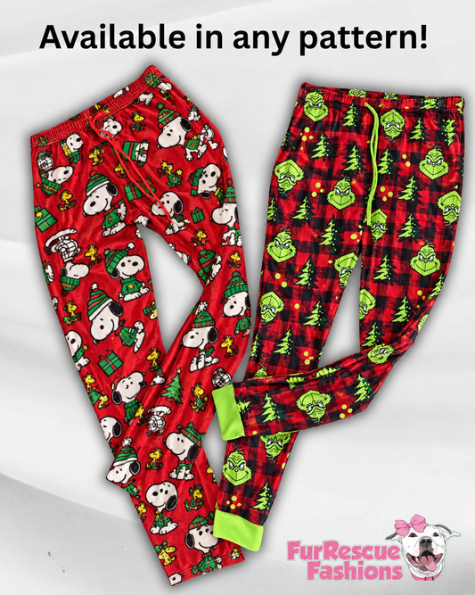 Ultra-Luxe Christmas Unisex Human Pants (Available in any pattern)