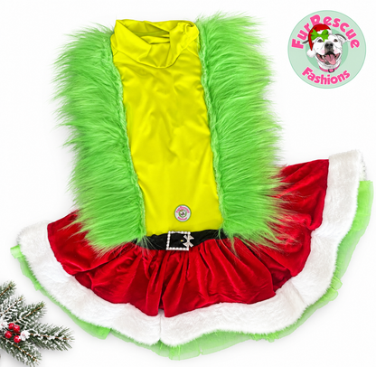 Whoville Holiday Belle Couture Christmas Dog Dress