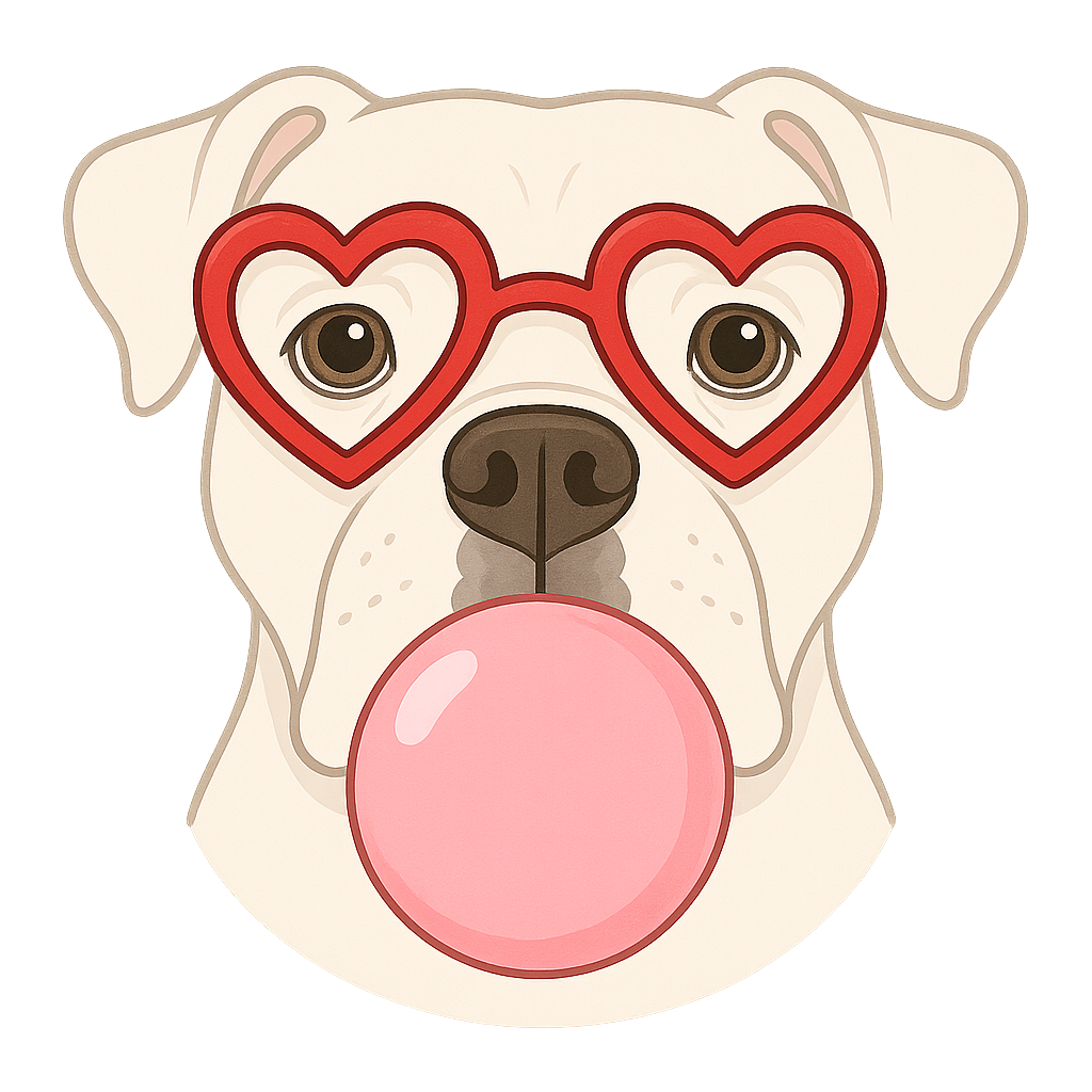 I Chews You - Pup With Bubblegum Unisex T-Shirt