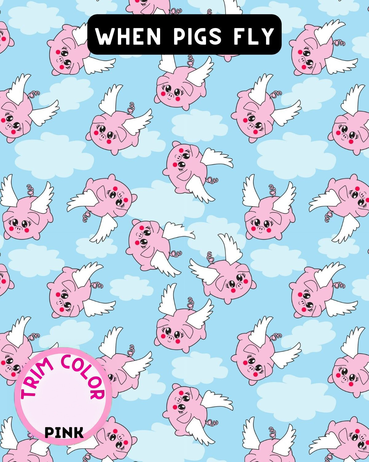 When Pigs Fly Dog Dress With Ruffle / With Sleeves or Sleeveless