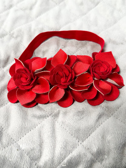 Red Flower Headband